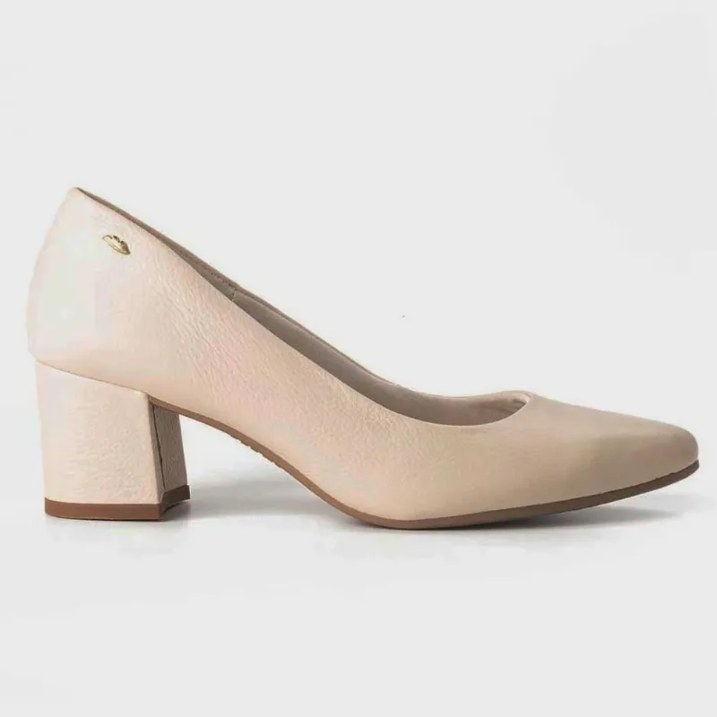 Scarpin Feminino Salto Bloco Vincent Tule Dakota G5181-0001