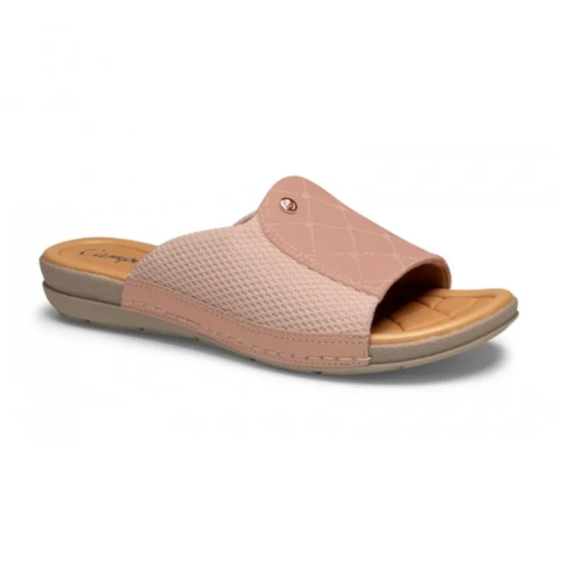 Tamanco Feminino Campesí Slide Belagio Rose L8711