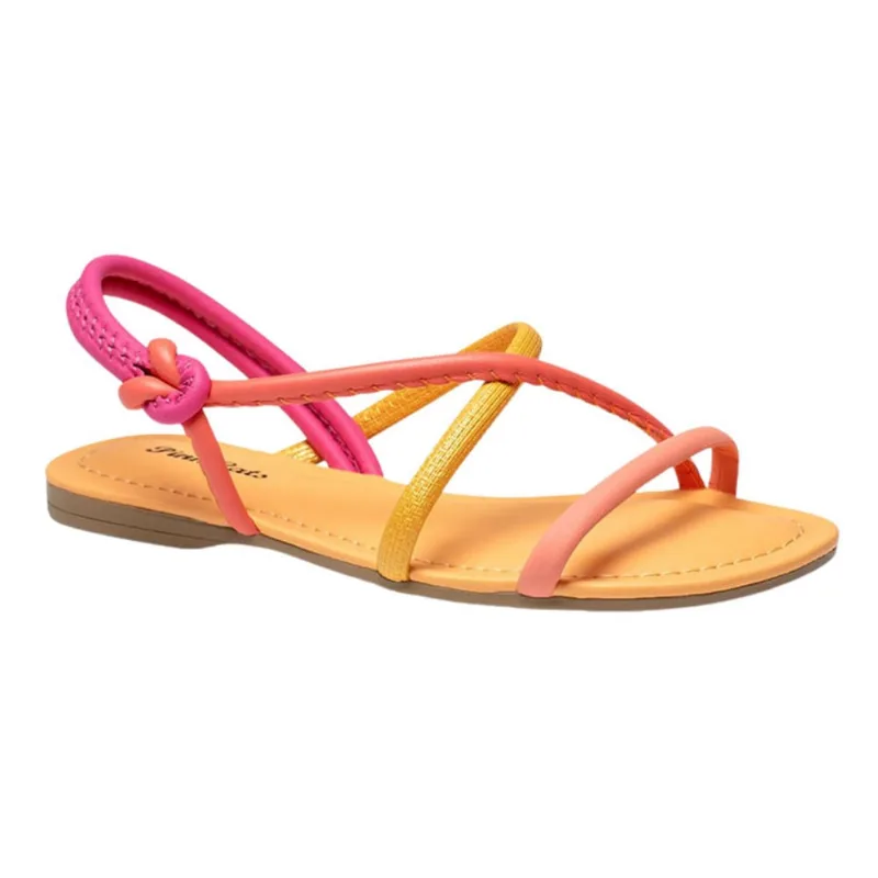 Sandalia Rasteira Infantil Menina Calce Facil Pink Cats 2813