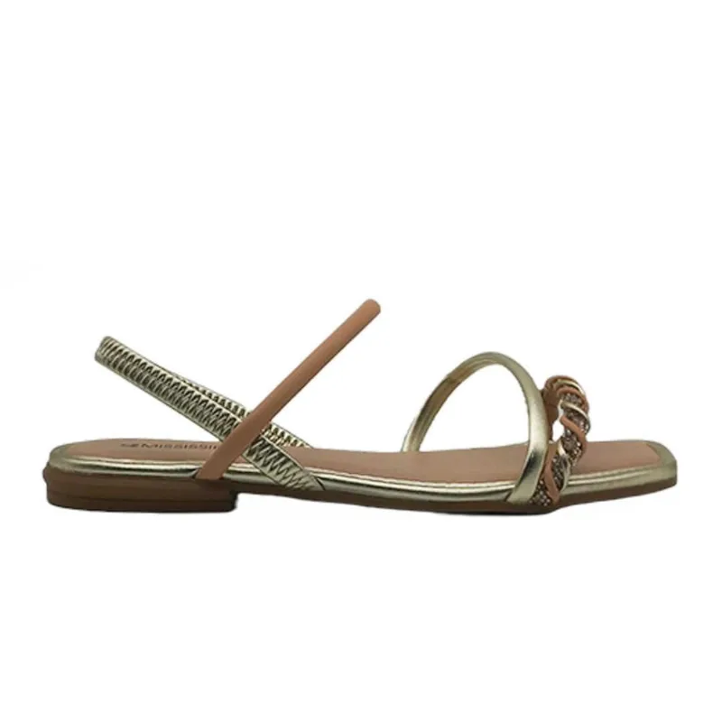 Sandália Feminino Bico Quadrado Mississipi Q8362