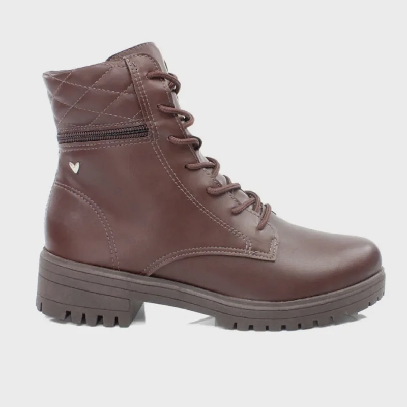 Bota coturno mississipi cano curto tratorada salto baixo