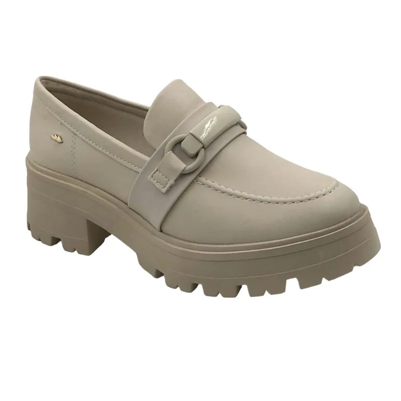 Sapato Mocassim Feminino Dakota Tratorado Bege 5963