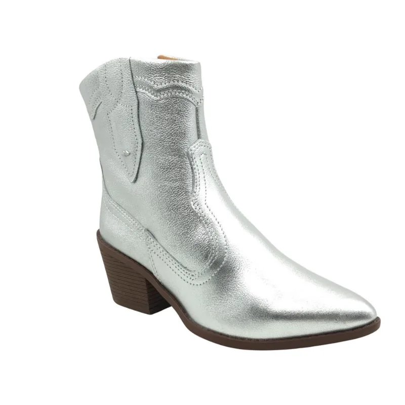 Bota Dakota Western Country Couro Prata 6021