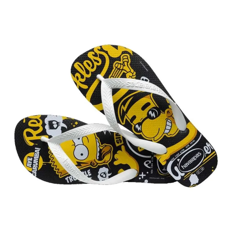 Sandália Havaianas Adulto Simpsons Preta 37/38