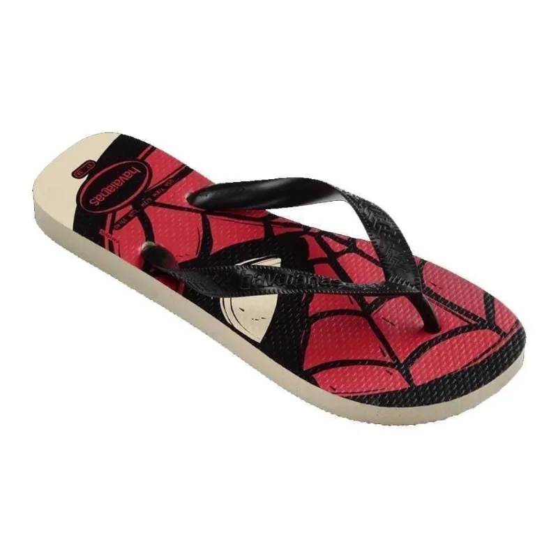 Sandália Havaianas Adulto Top Logomania Marvel Bege Palha 39/40