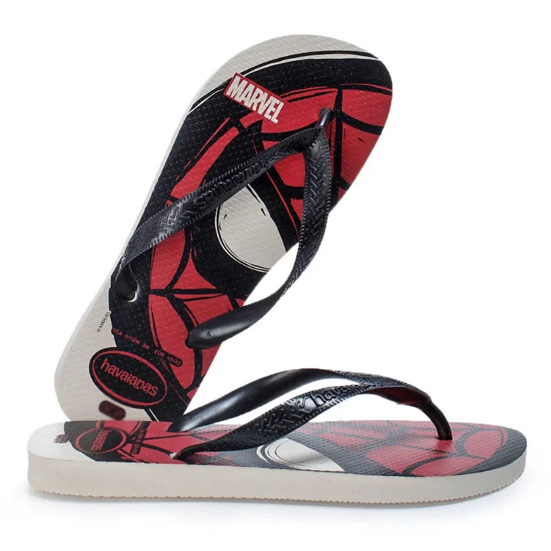 Sandália Havaianas Adulto Top Logomania Marvel Bege Palha 41/42 - Havaianas