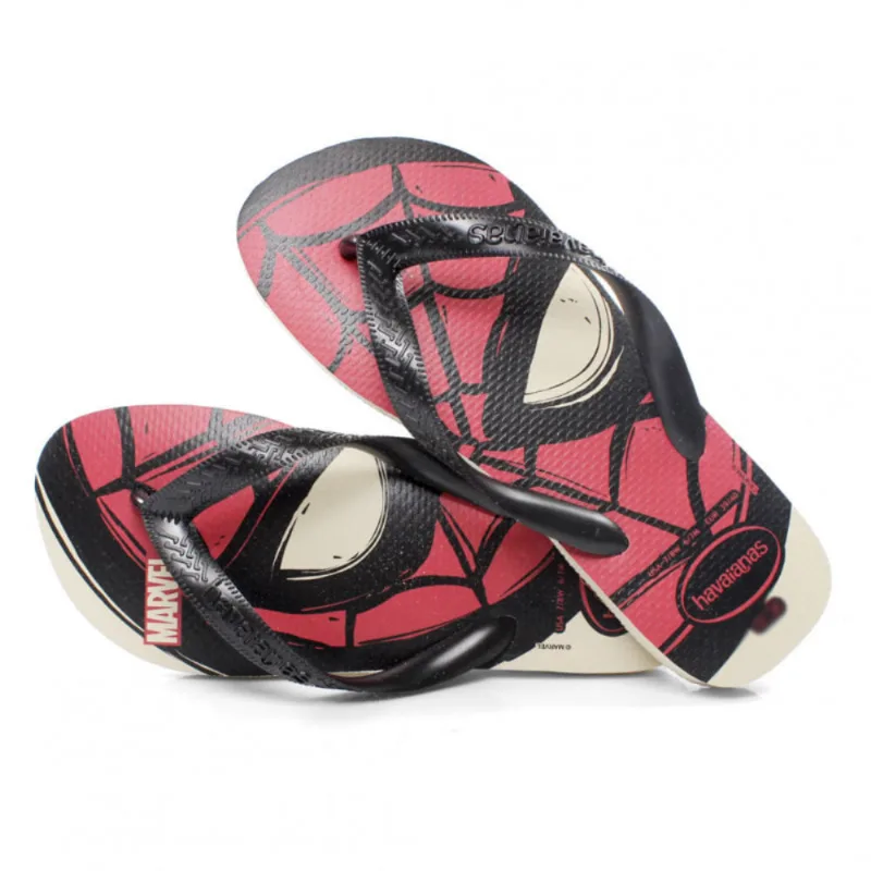 Sandália Havaianas Adulto Top Logomania Marvel Bege Palha 43/44