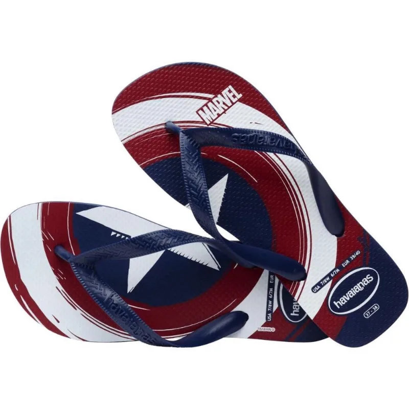 Sandália Havaianas Adulto Top Logomania Marvel Marinho/Marinho 41/42 - Havaianas