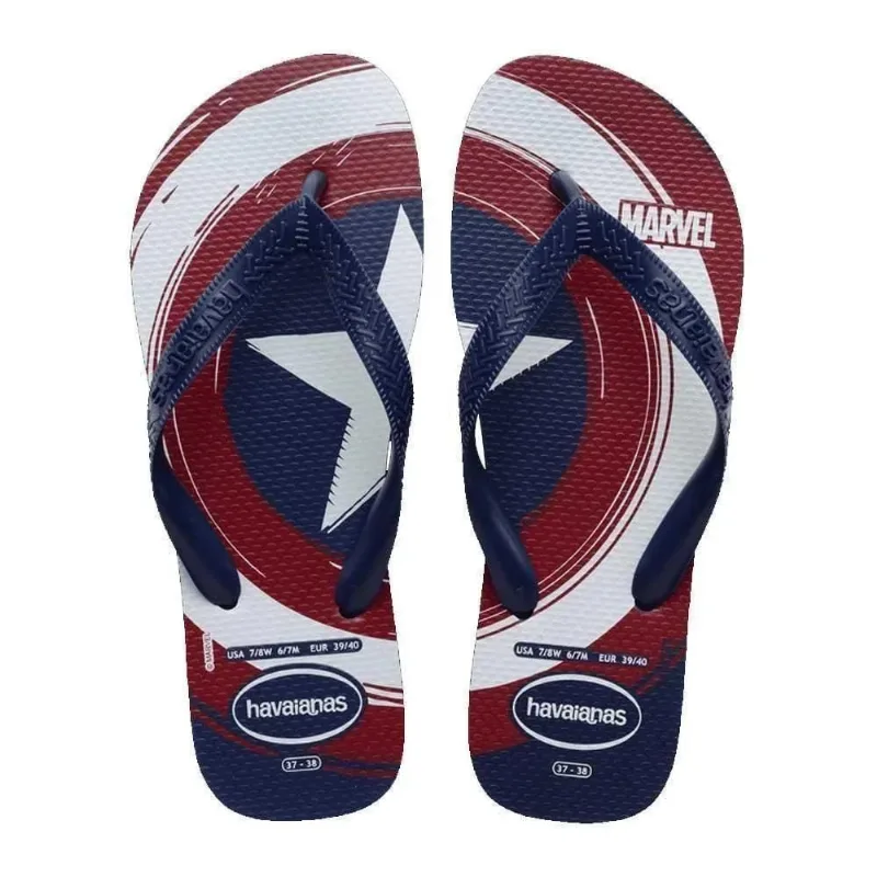 Sandália Havaianas Adulto Top Logomania Marvel Marinho/Marinho 43/44