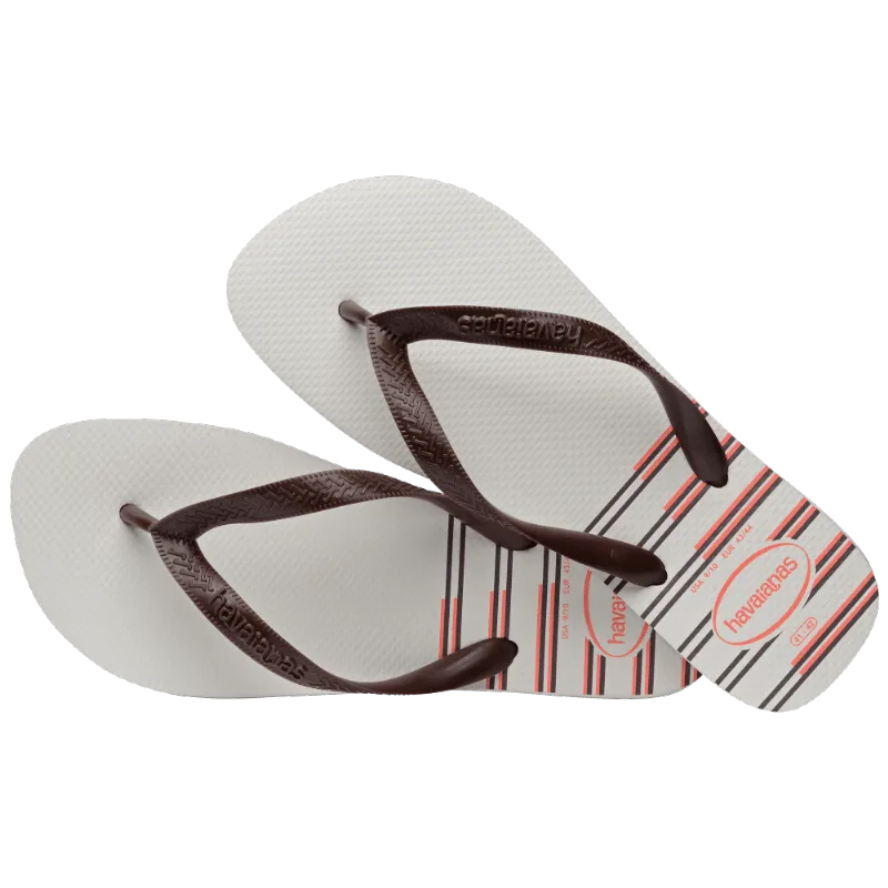 Chinelo Branco/Café Top Basic Havaianas Men n° 37/38 - Havaianas