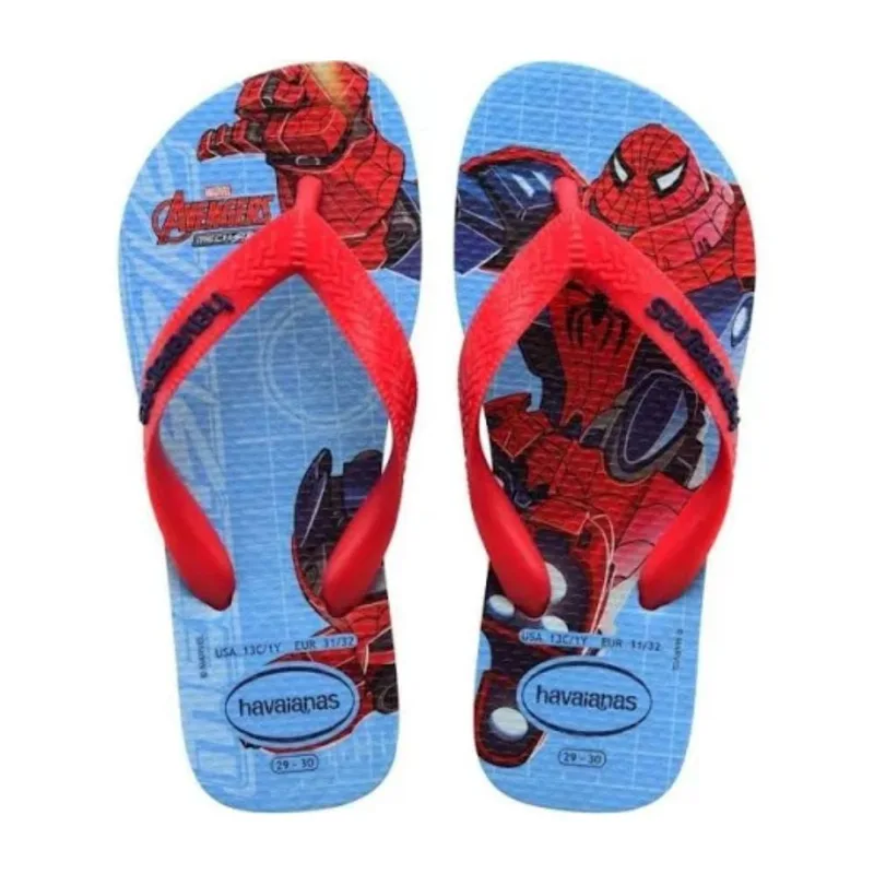 Chinelo Infantil Masculino Marvel Tamanho 27,28 Azul Havaianas - Havaianas