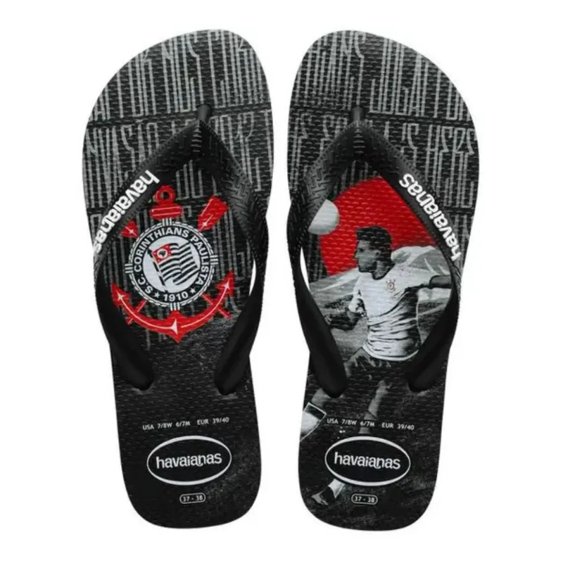 Chinelo Masculino Havaianas Top Times Corinthians 41-42