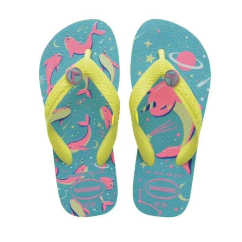 Chinelo Infantil Menina Kids Fantasy Havaianas 25 26 Azul - Havaianas