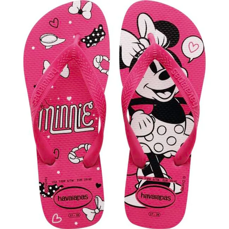 Sandália Disney Havaianas 29/30 Pink Par