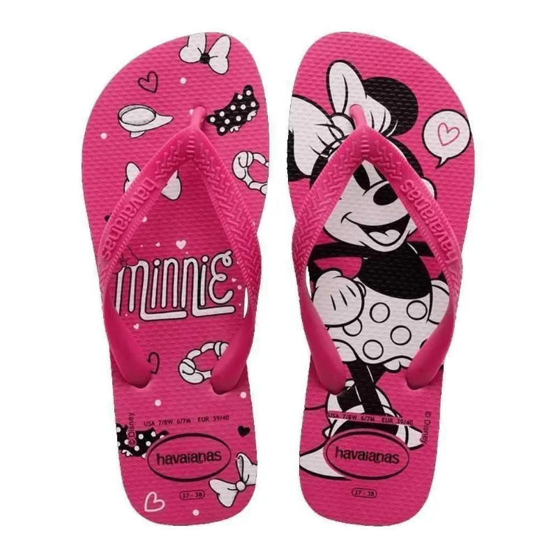 Sandália Havaianas Adulto Top Disney Pink Eletric 37/38