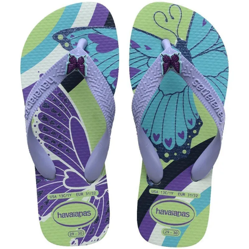Sandálias Havaianas Kids Fantasy Cintronela/Brisa Lilás 27/28 - Havaianas