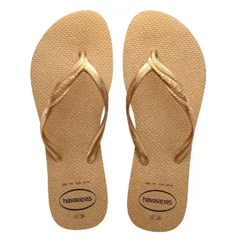 Sandália Havaianas Fantasia Gloss Dourado 35/36