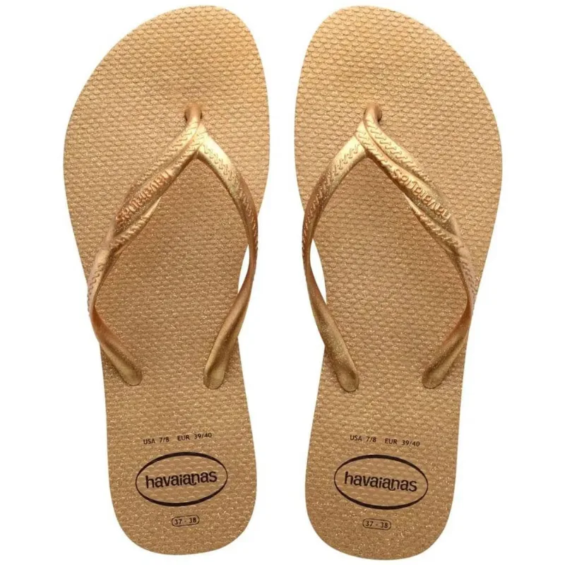 Sandália Havaianas Fantasia Gloss Dourado 39/40