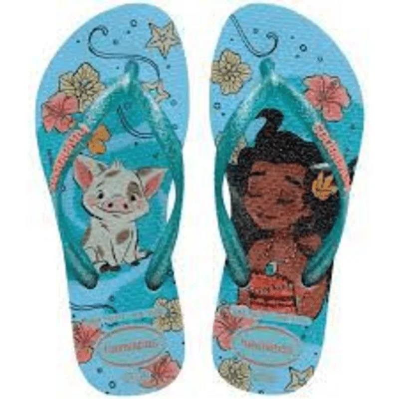 Sand Havaianas Kids Slim Princes Azul/Azul 35/36 - Havaianas