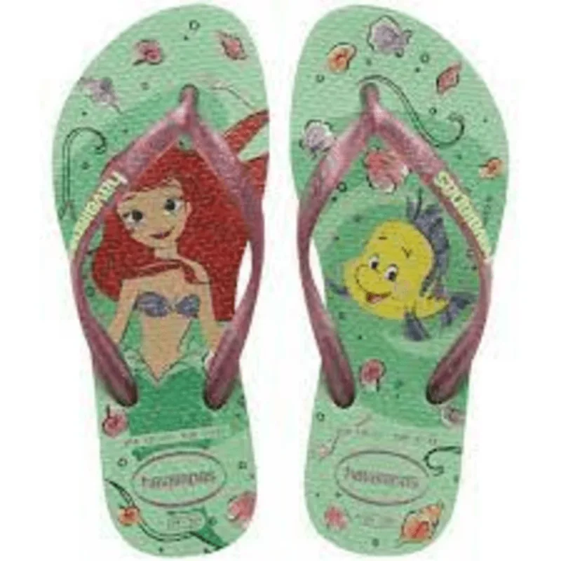 Sand Havaianas Kids Slim Princes Verde/Verdecha 29 - Havaianas