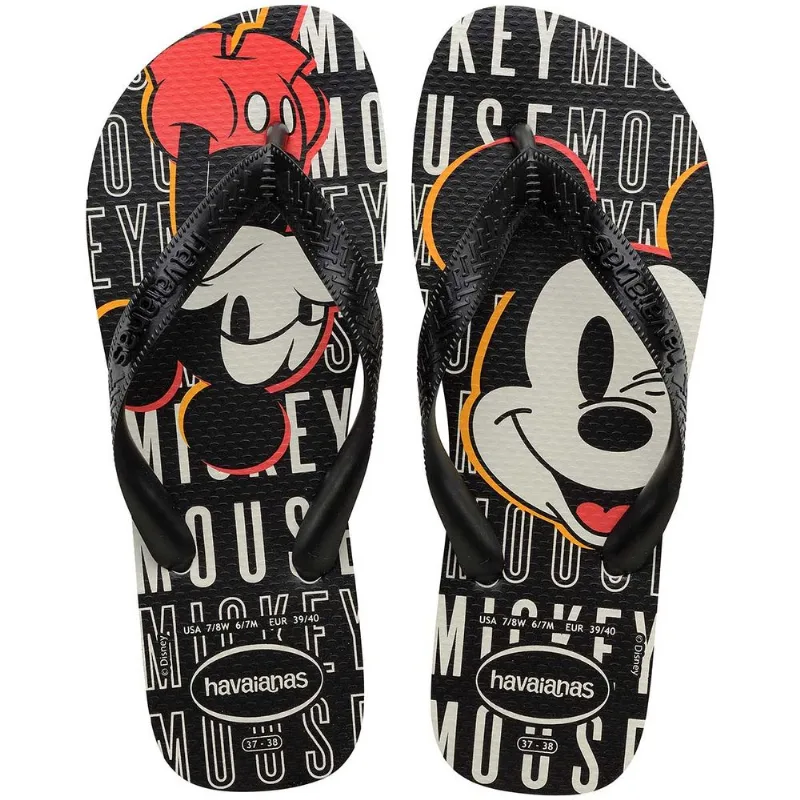 Chinelo Masculino Havaianas Top Desenho Preto e Branco 37/38 - Havaianas