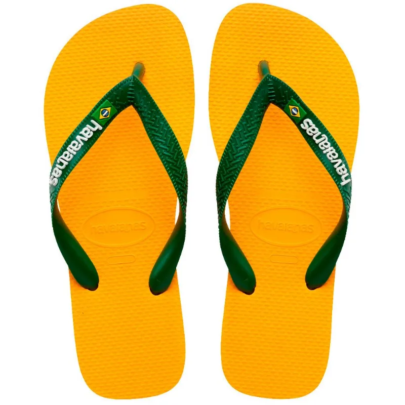 Havaianas Brasil Logo Amarelo 41/42 - Havaianas