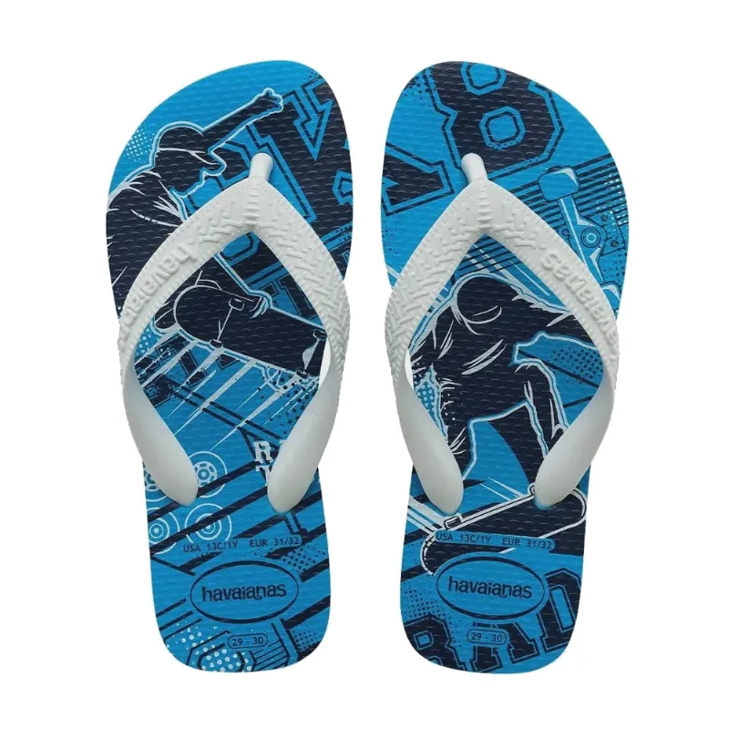 Sandália Havaianas Kids Athletic Turquesa 25/26