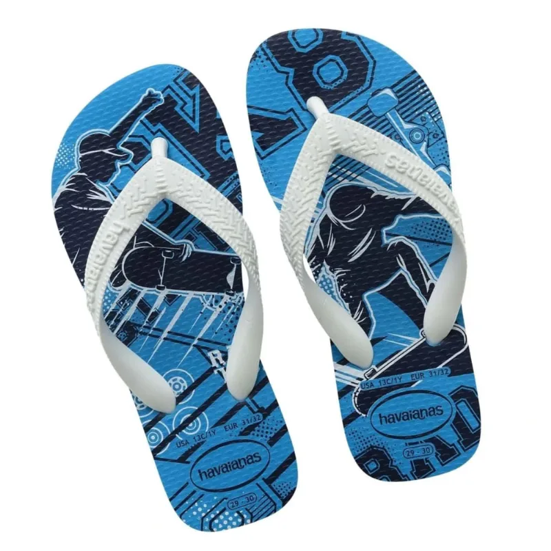 Sandália Havaianas Kids Athletic Turquesa 27/28