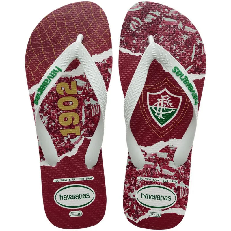 Sandália Havaianas Masculina Times Fluminense 39/40 - Havaianas
