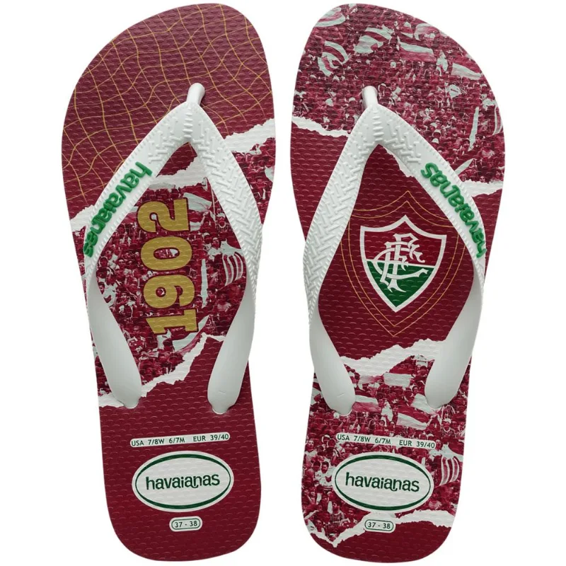 Sandália Havaianas Masculina Times Fluminense 43/44 - Havaianas