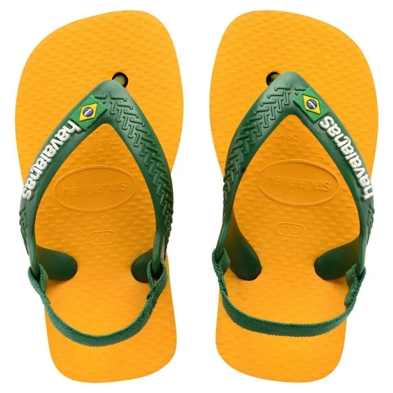 Havaianas Baby Brasil Logo Amarelo Pop/amazônia