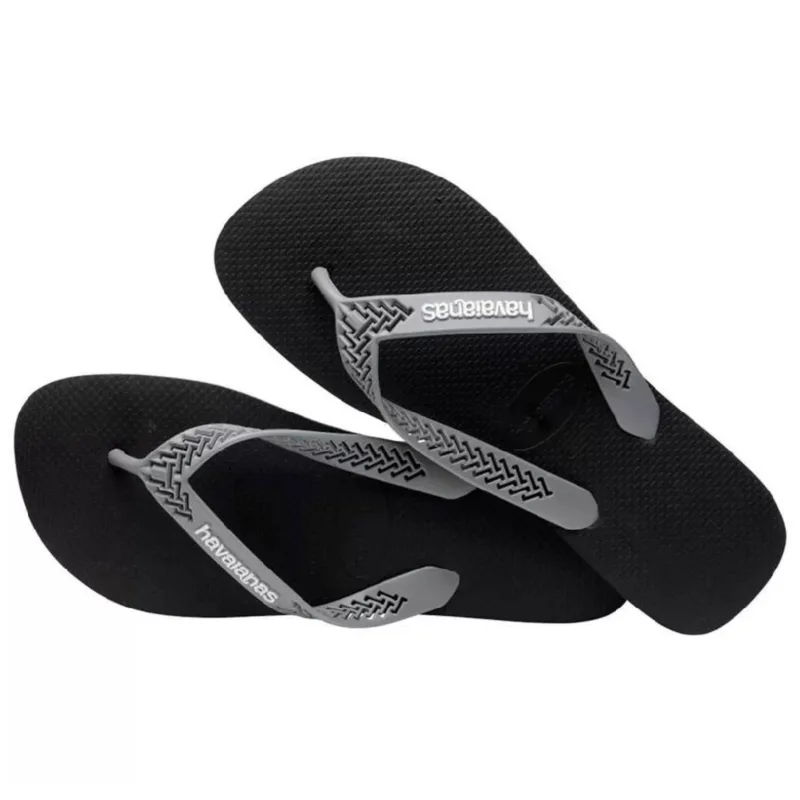 Sandália Havaianas Masculina Power Ligh Solid Preta/Cinza Aço 43/44 - Havaianas - Vestuário