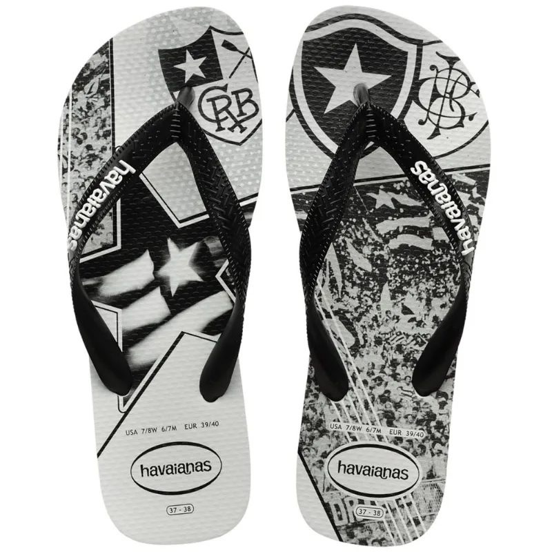 Sandália Havaianas Masculina Times Botafogo 37/38