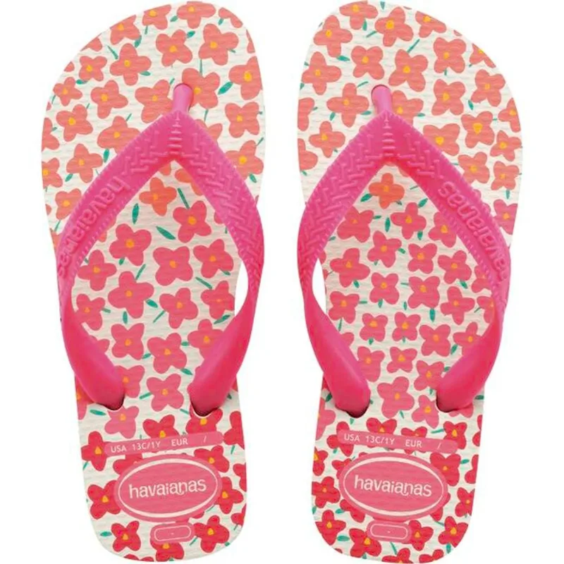 Sandália Flores Kids Havaianas 31/32 Rosa Par
