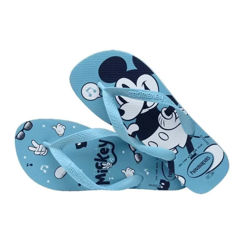 Sandália Havaianas Adulto Top Disney Azul Tranquilidade 39/40