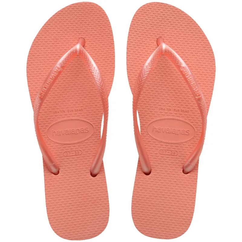 Sandálias Havaianas Slim Rosa Peach 35/36 - Havaianas