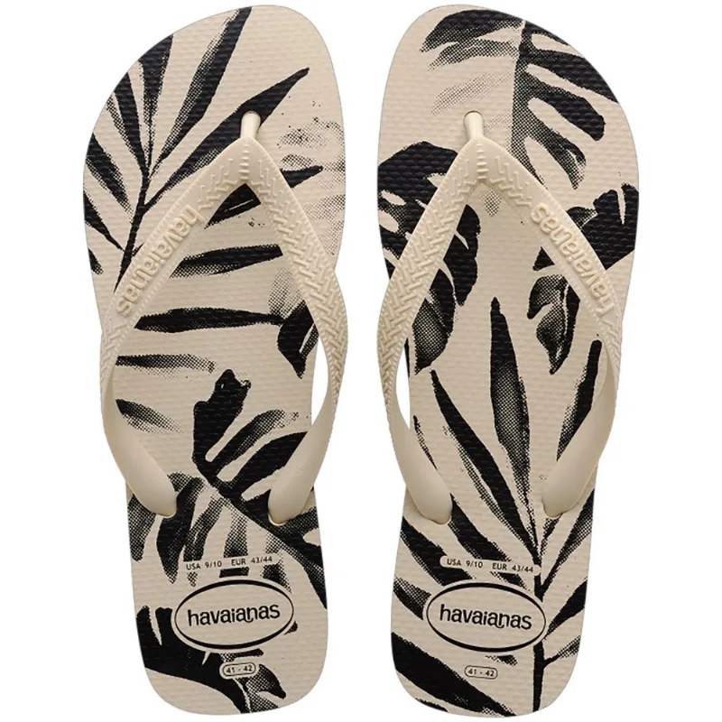 Sandália Havaianas Masculina Aloha Bege Palha 35/36