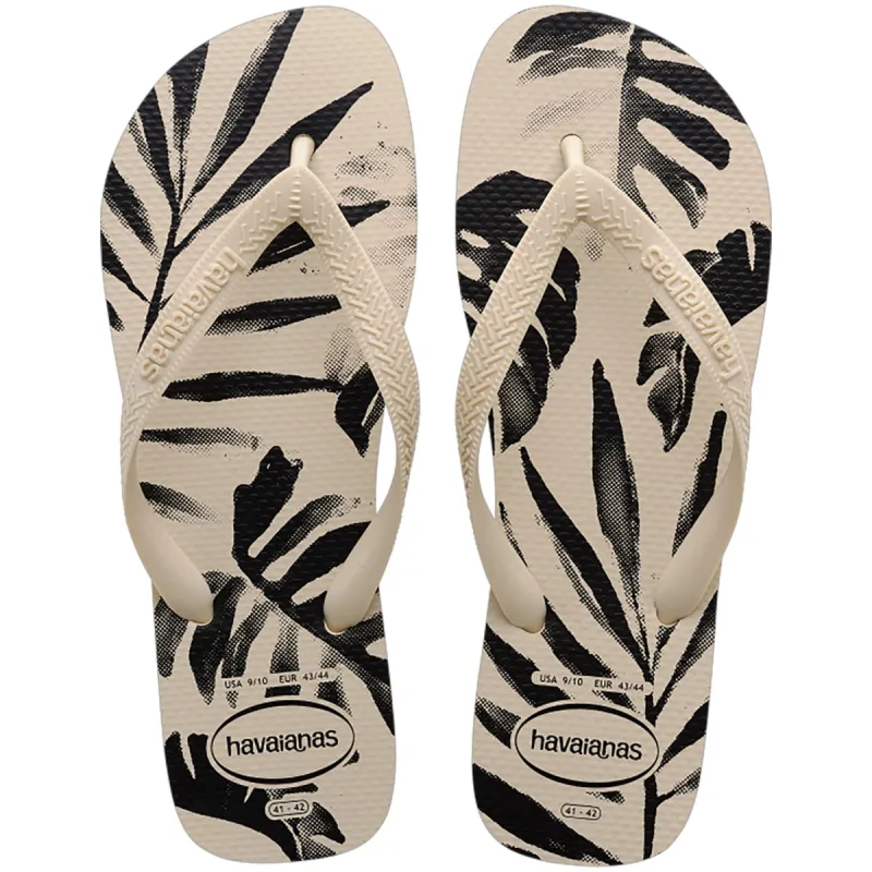 Sandália Havaianas Masculina Aloha Bege Palha 43/44 - Havaianas - Vestuário