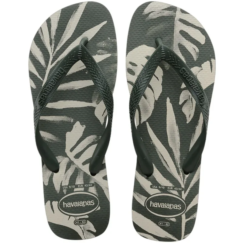 Sandália Havaianas Masculina Aloha Verde Oliva 35/36