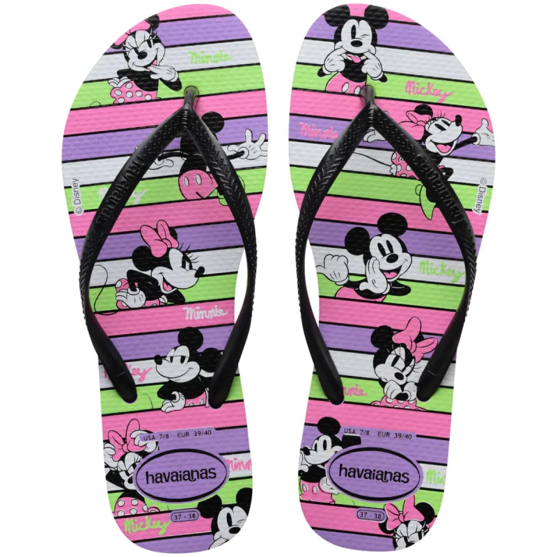 Sandália Havaianas Feminina Slim Disney Roxo Prisma 35/36 - Havaianas - Vestuário