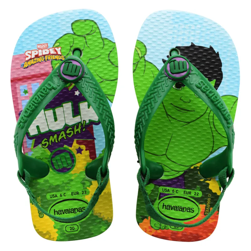 Sandália Havaianas Baby Marvel Branca 25/26 - Havaianas - Vestuário