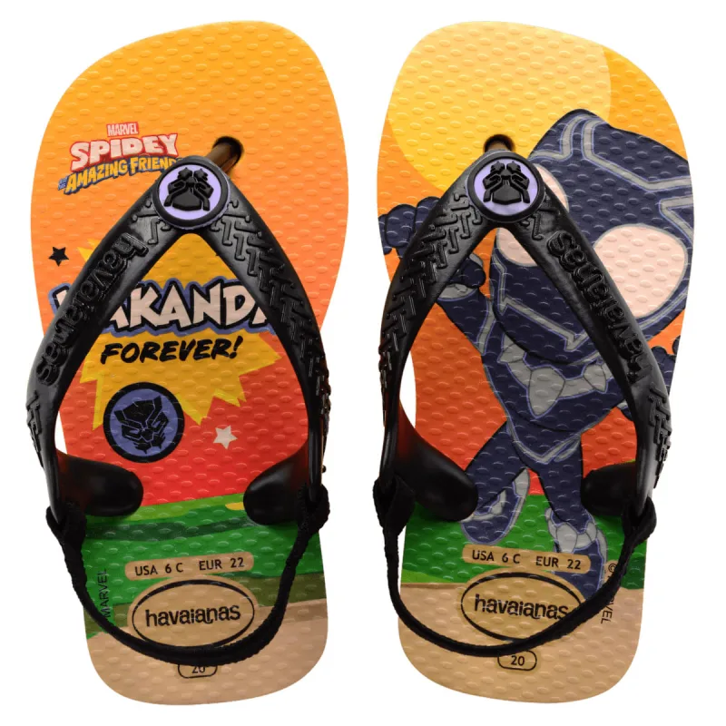 Sandália Havaianas Baby Marvel Amarela 25/26 - Havaianas