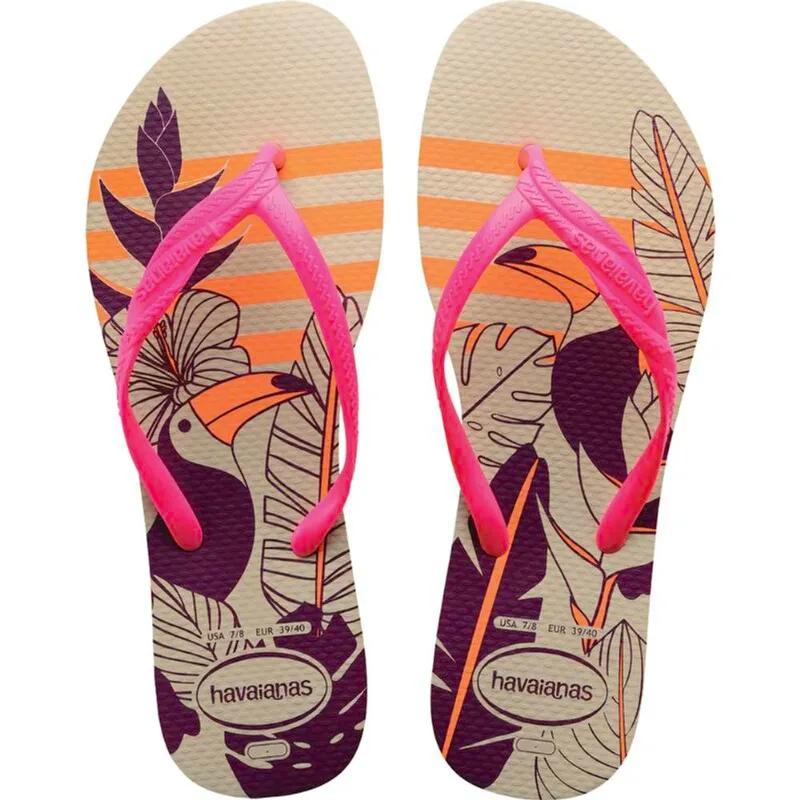 Sandália Style Havaianas 35/36 Bege Par