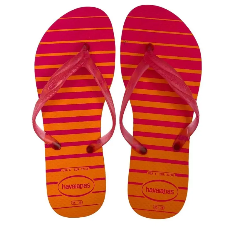 Sandália Havaianas Feminina Fantasia Style Laranja Begonia 35/36