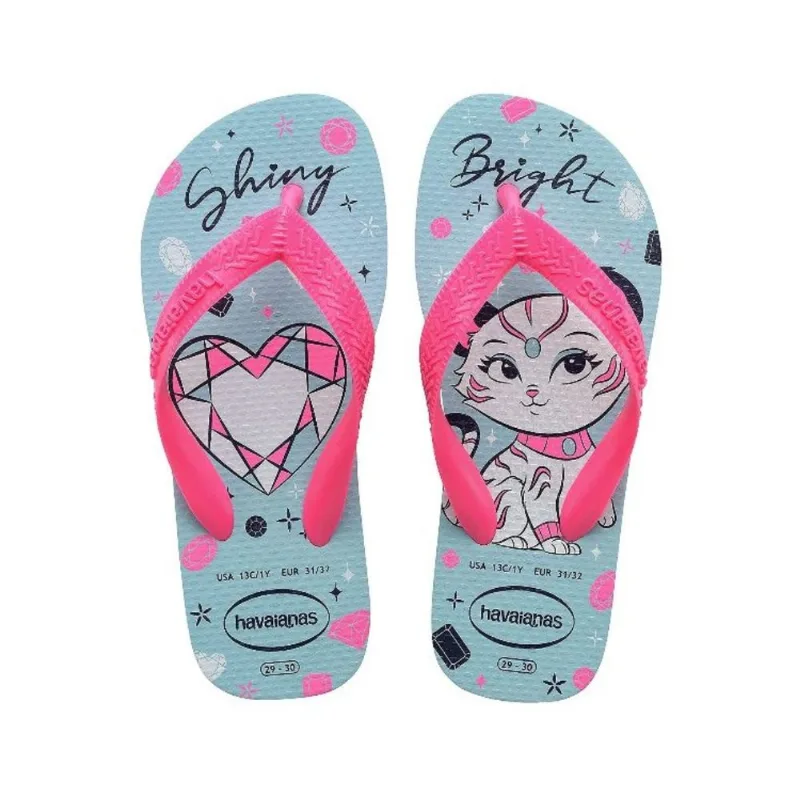 Chinelo Infantil Menina Top Pets Havaianas 25 26 Rosa