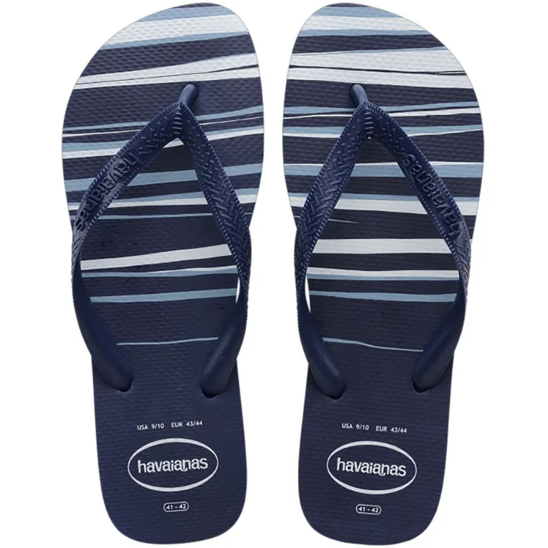 Sandália Havaianas Feminina Top Basic Marinho, Marinho e Branca 23/24