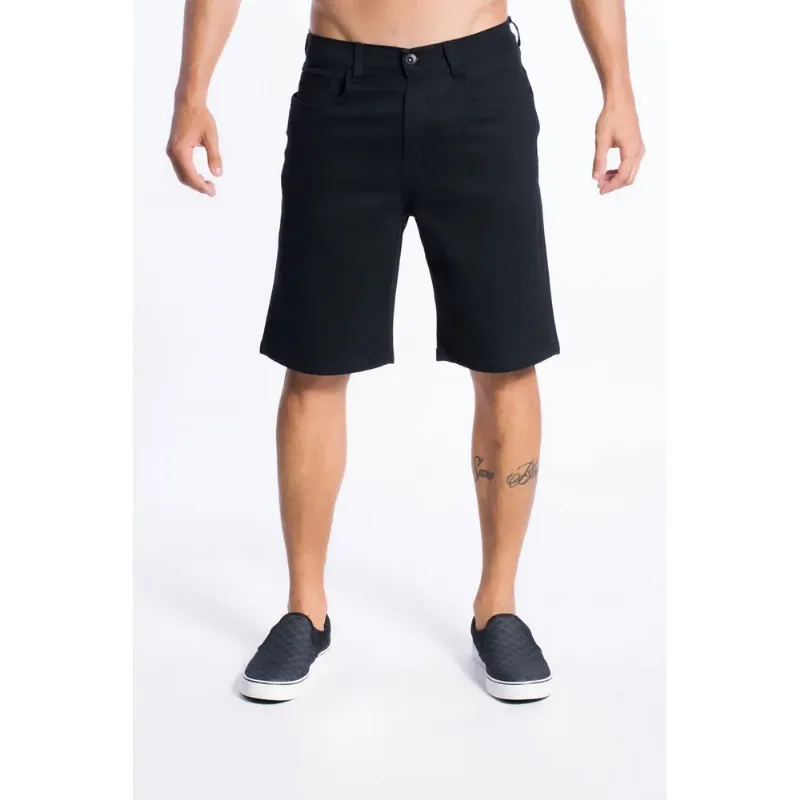 Bermuda Quiksilver Jeans Everyday Black Preto-Preto-44