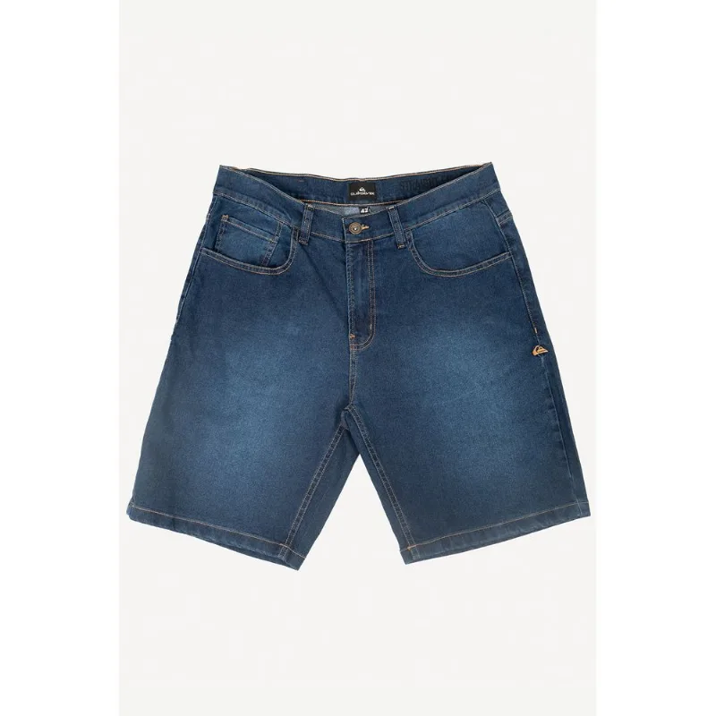 Bermuda Quiksilver Jeans Everyday Blue Ps Azul -Azul-50