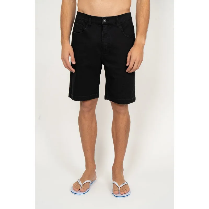Bermuda Quiksilver Jeans Everyday Black Preto-Preto-42
