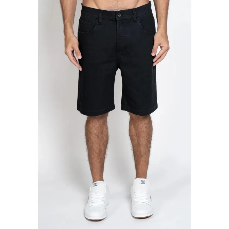 Bermuda Quiksilver Jeans Everyday Black Ps Preto -Preto-50